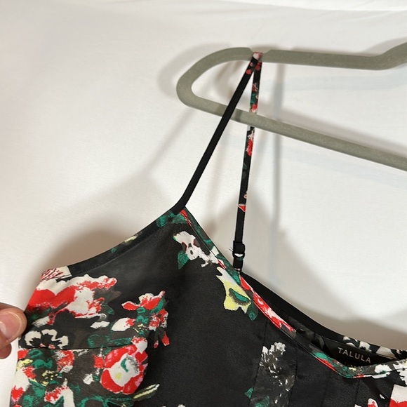 Talula Black Floral Chiffon Tank Top - Picture 7 of 11